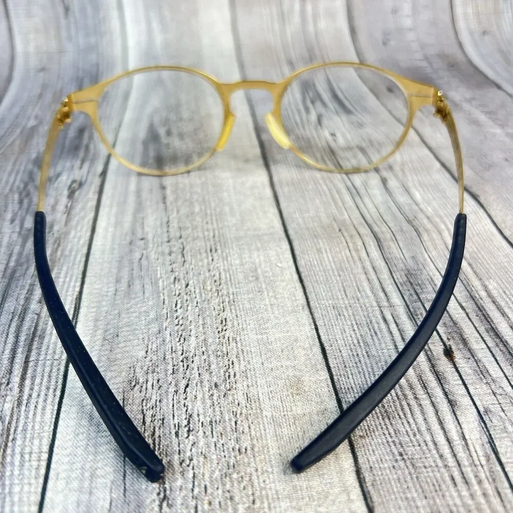 ic! BERLIN 125 FOXWEG AUTHENTIC EYEGLASSES MATT GOLD 47 – 22 – 145 *FRAME ONLY*